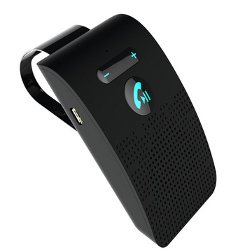 Kit mains libres pour voiture 10x6x2.1cm bluetooth 5.0 libre voiture bluetooth haut-parleur micro intégré avec clip bluetooth